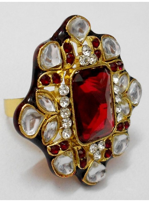 Kundan Finger Ring